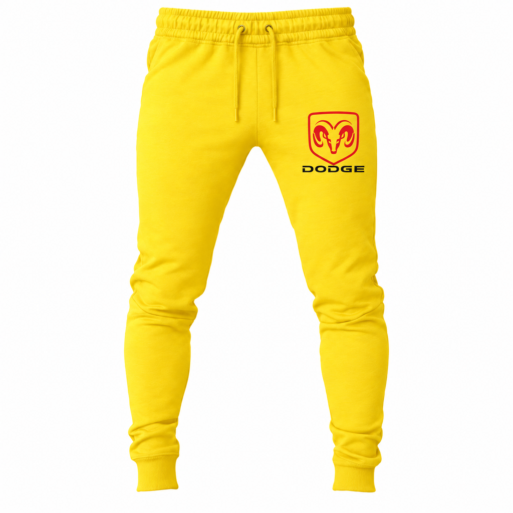 Dodge joggers Yellow front left thigh heat transfer