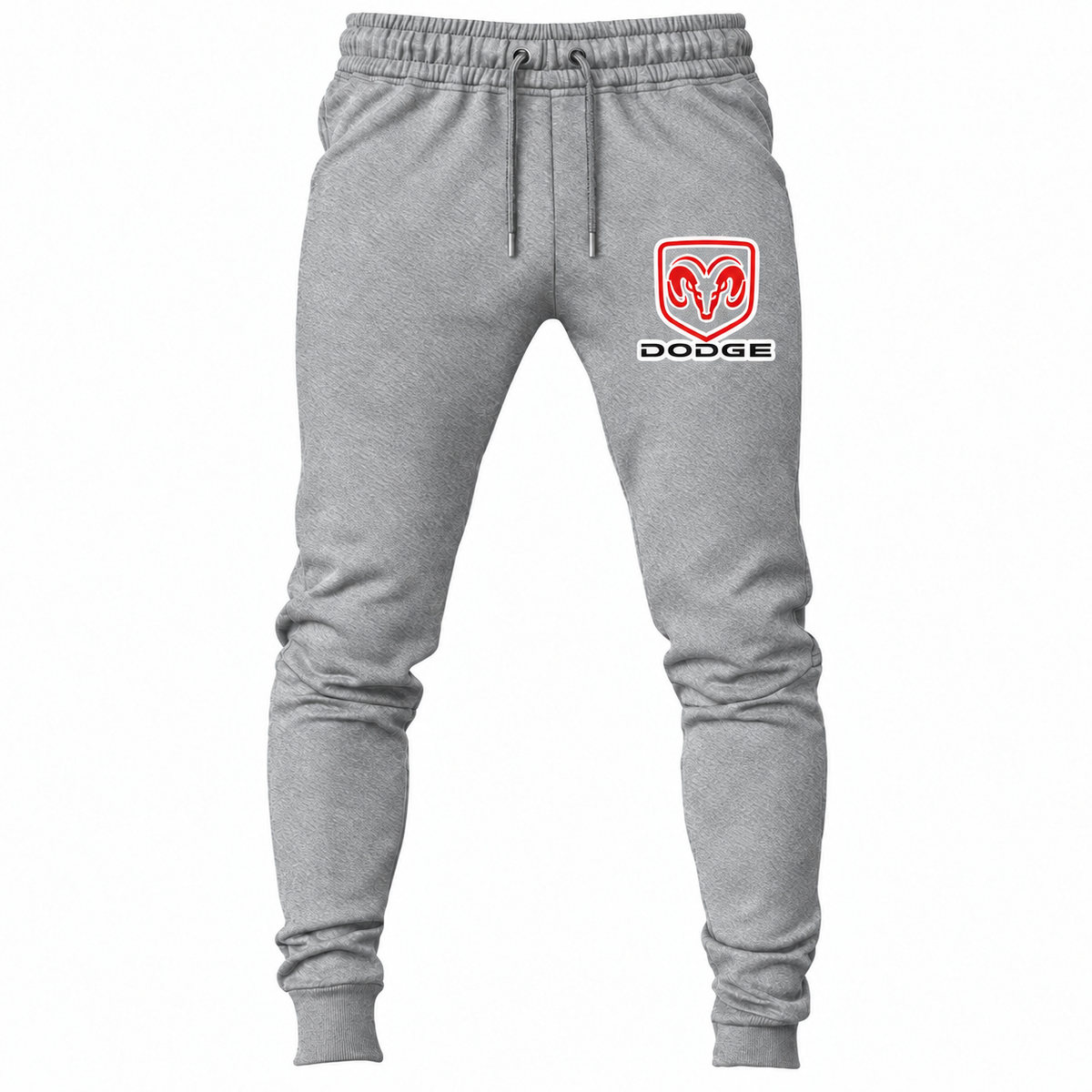 Dodge Grey joggers front original red white black artwork