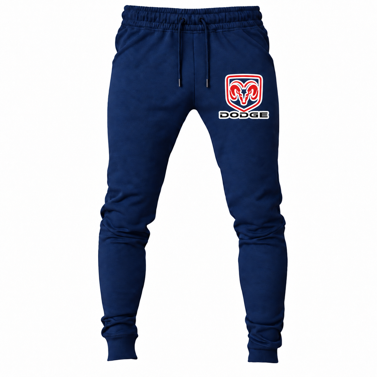Dodge Navy joggers front original artwork