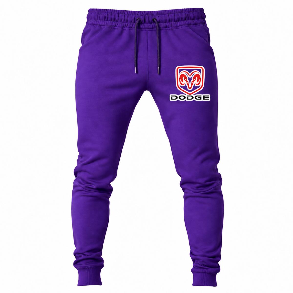 Dodge Purple joggers front original artwork