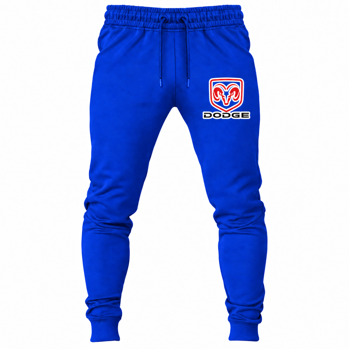 Dodge Royal Blue joggers front original artwork