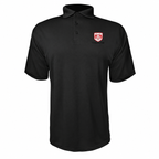 Dodge polyester polo — Black — source logo on left chest