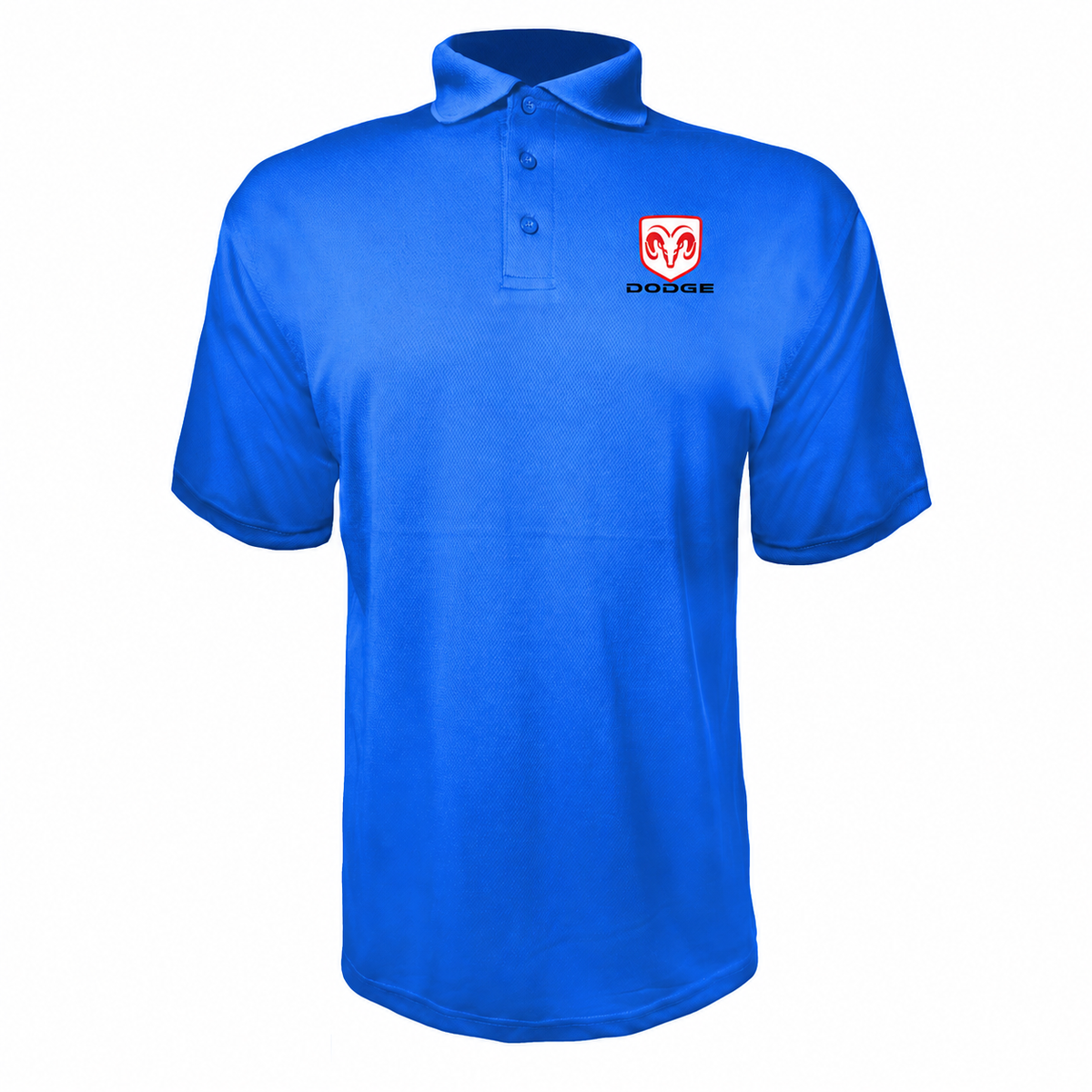 Dodge polyester polo — Blue — source logo on left chest