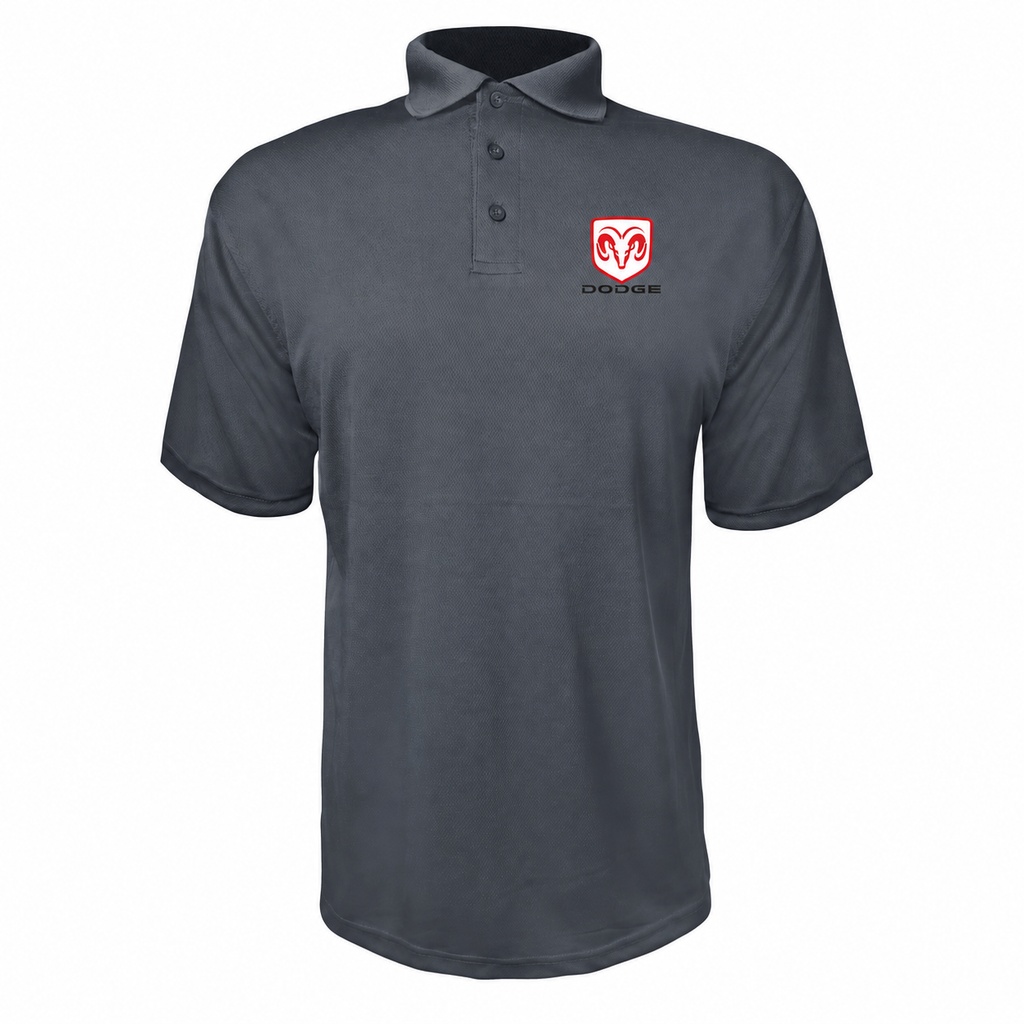 Dodge polyester polo — Charcoal — source logo on left chest