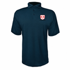 Dodge polyester polo — Navy — source logo on left chest
