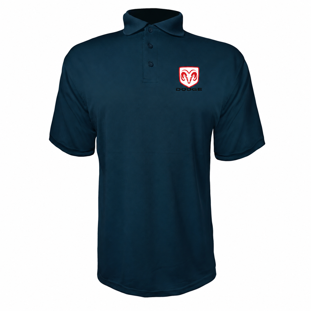 Dodge polyester polo — Navy — source logo on left chest