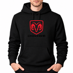 Dodge Black pullover hoodie front main
