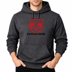 Dodge Dark Heather pullover hoodie front main