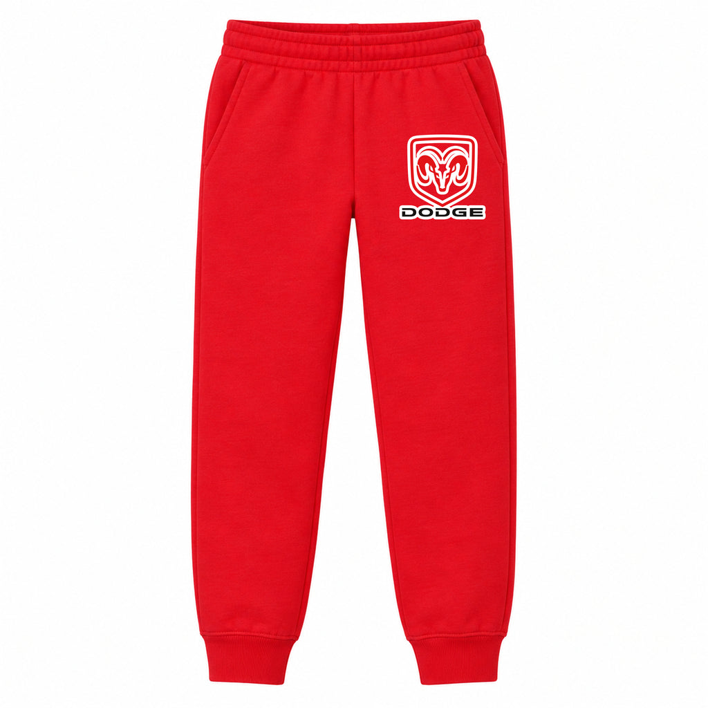 Dodge youth jogger sweatpants in Red, Youth Large ages 10–12