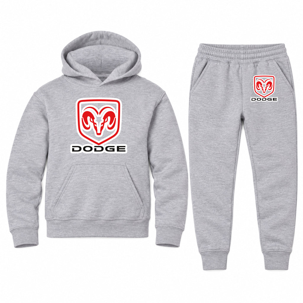 Dodge youth hoodie jogger set, Sports Grey, Youth Large ages 10–12