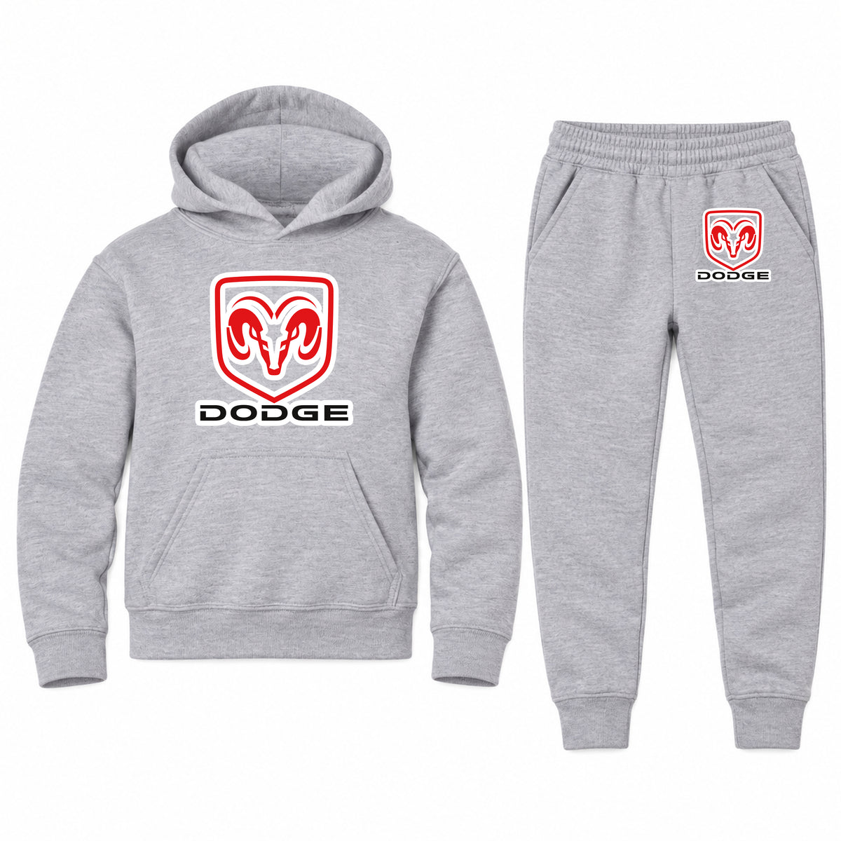 Dodge youth hoodie jogger set, Sports Grey, Youth Large ages 10–12