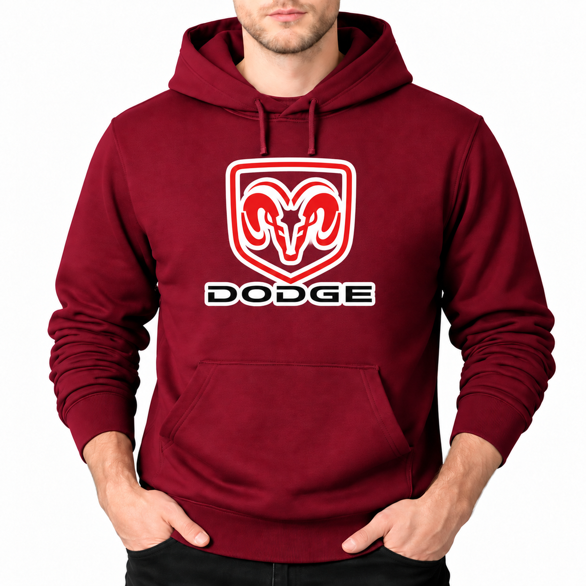 Dodge Burgundy type 21 original artwork front main