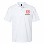 Men's Dodge Dry Blend Polo — White — clean front main