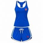 Women's Dodge tanktop and shorts set Blue front