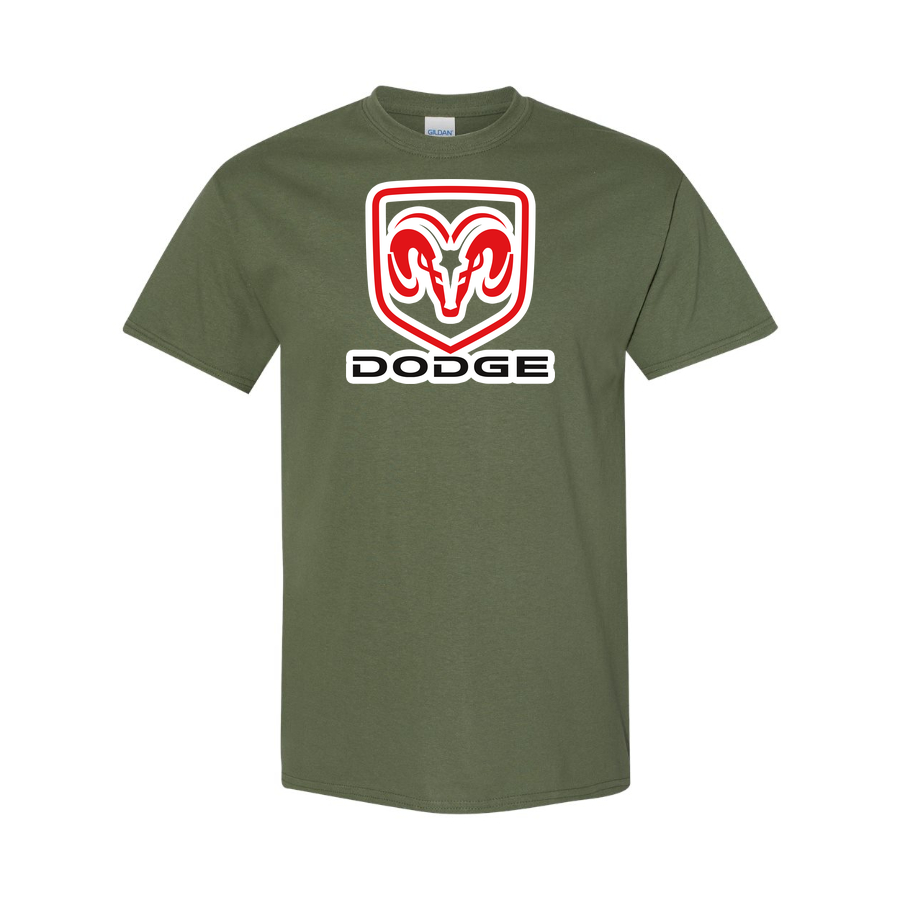 Youth Kids Dodge Car Cotton T-Shirt | Color: Army Green | Main