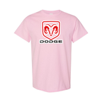 Youth Kids Dodge Car Cotton T-Shirt | Color: Pink | Main