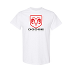 Youth Kids Dodge Car Cotton T-Shirt | Color: White | Main