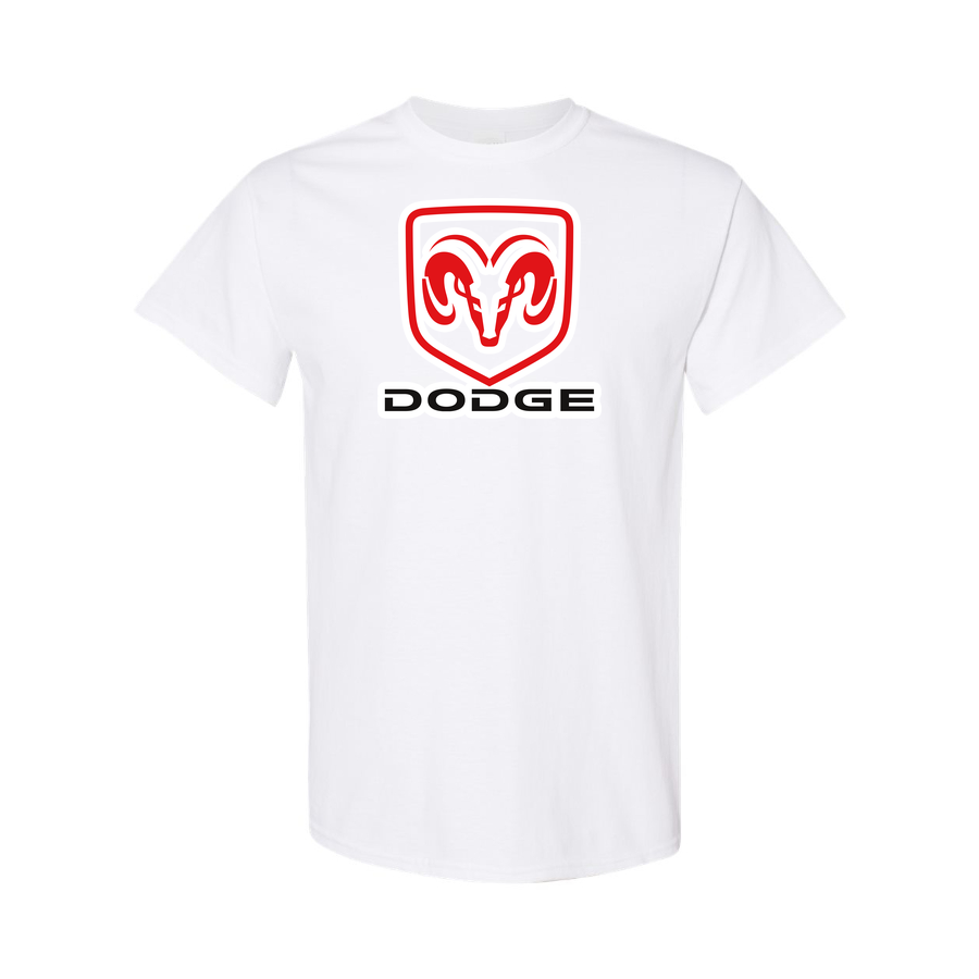 Youth Kids Dodge Car Cotton T-Shirt | Color: White | Main