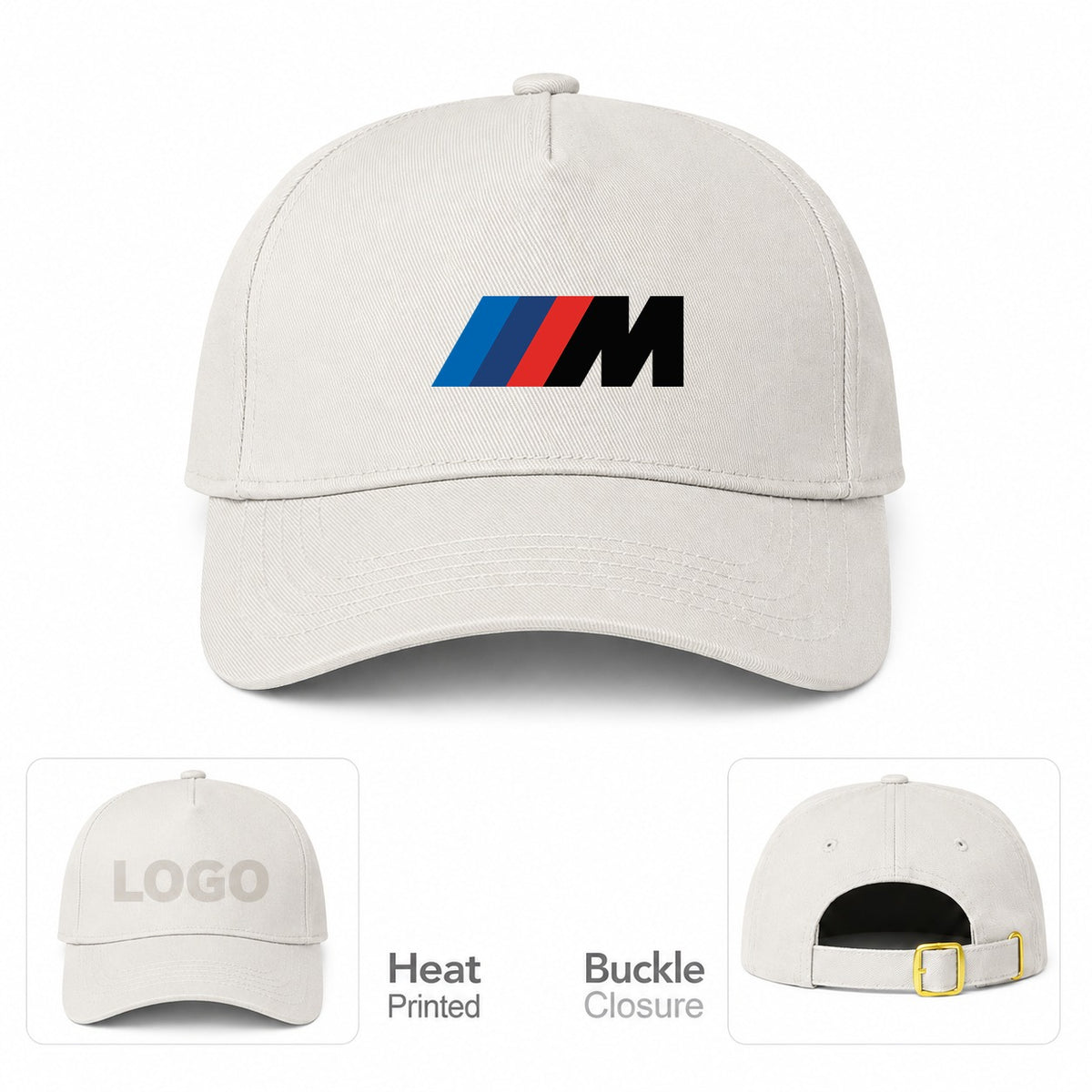 BMW M - Dad Baseball Cap Hat - Beige