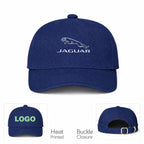 Jaguar Symbol Car Dad Baseball Cap Hat - Navy