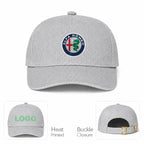 Alfa Romeo Car Dad Baseball Cap Hat - Gray