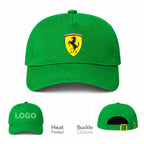 Ferrari Motorsport  Car Dad Baseball Cap Hat - Kelly Green