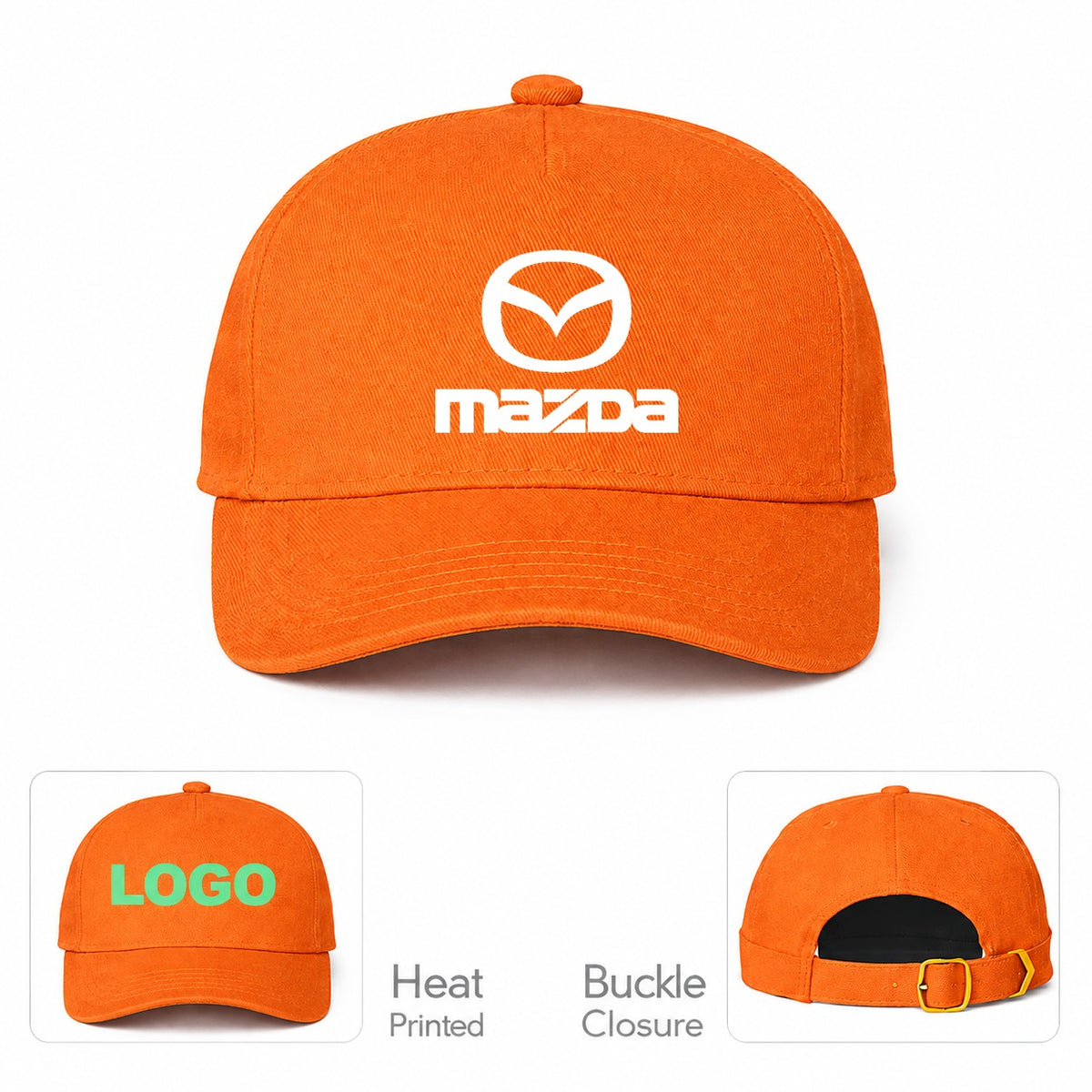 Mazda Car Dad Baseball Cap Hat - Orange