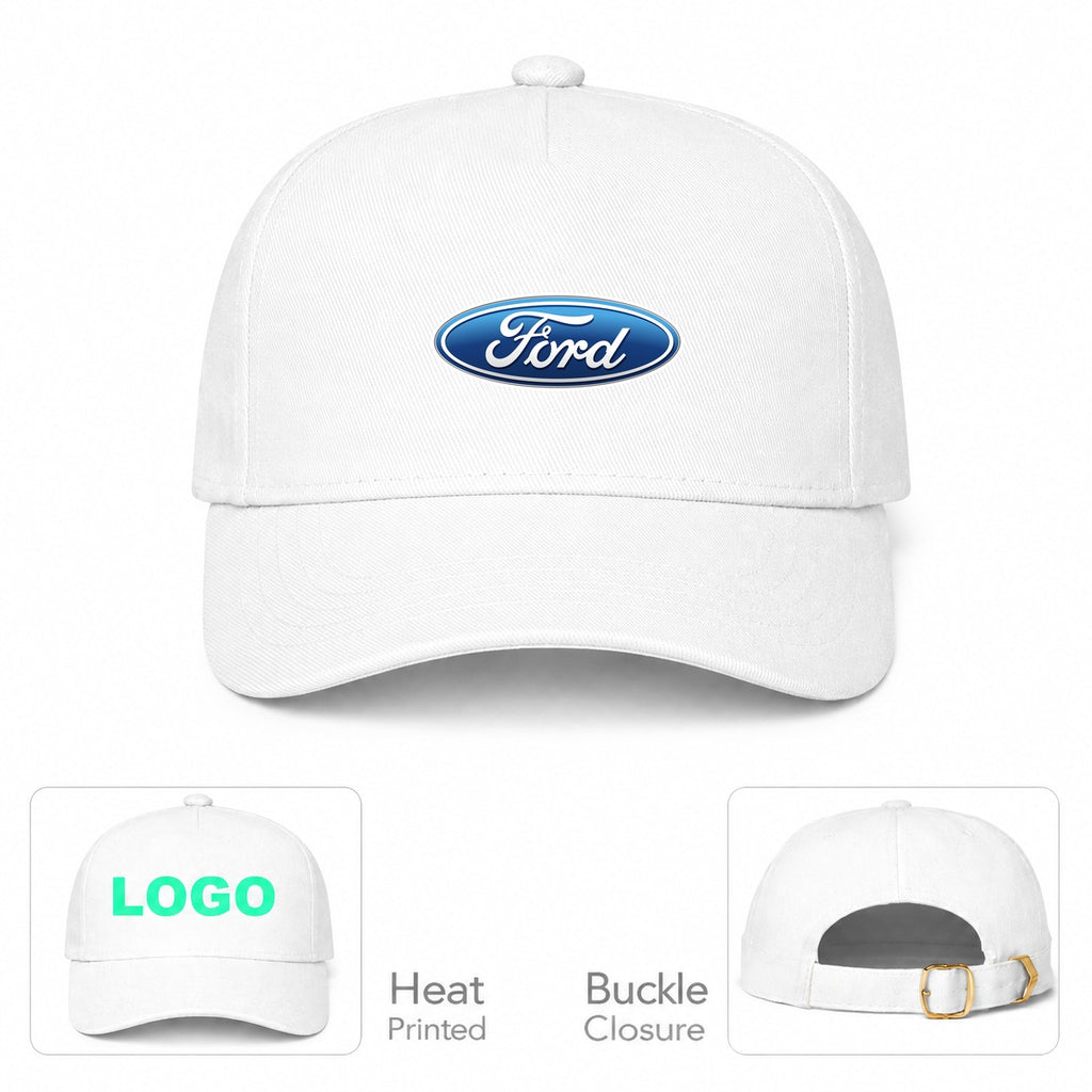 Ford Car Dad Baseball Cap Hat - White