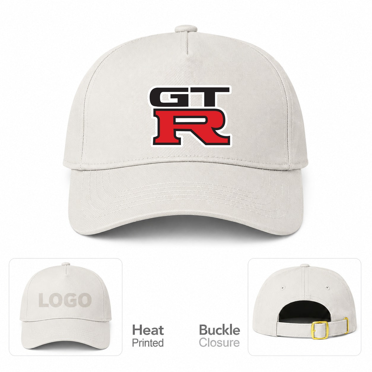GTR Car Dad Baseball Cap Hat - Beige