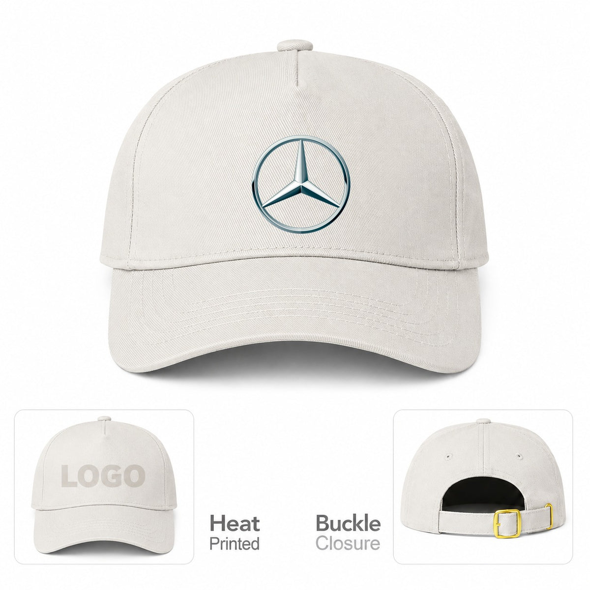 Mercedes-Benz Car Dad Baseball Cap Hat - Beige