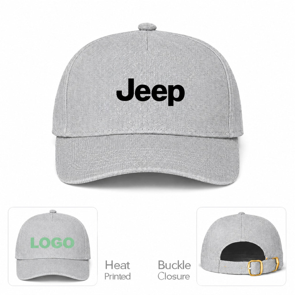 Jeep Car Dad Baseball Cap Hat - Gray