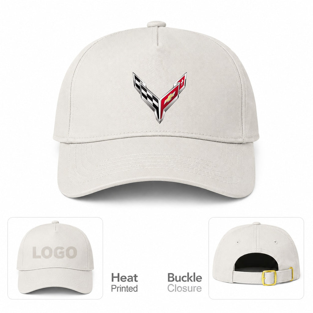 Corvette - Dad Baseball Cap Hat - Beige