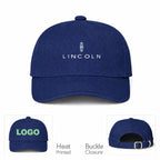 Lincoln Car Dad Baseball Cap Hat - Navy