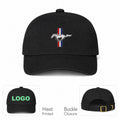 Mustang Dad Baseball Cap Hat - Black
