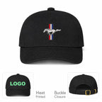 Mustang Dad Baseball Cap Hat - Black