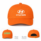 Hyundai  Car Dad Baseball Cap Hat - Orange