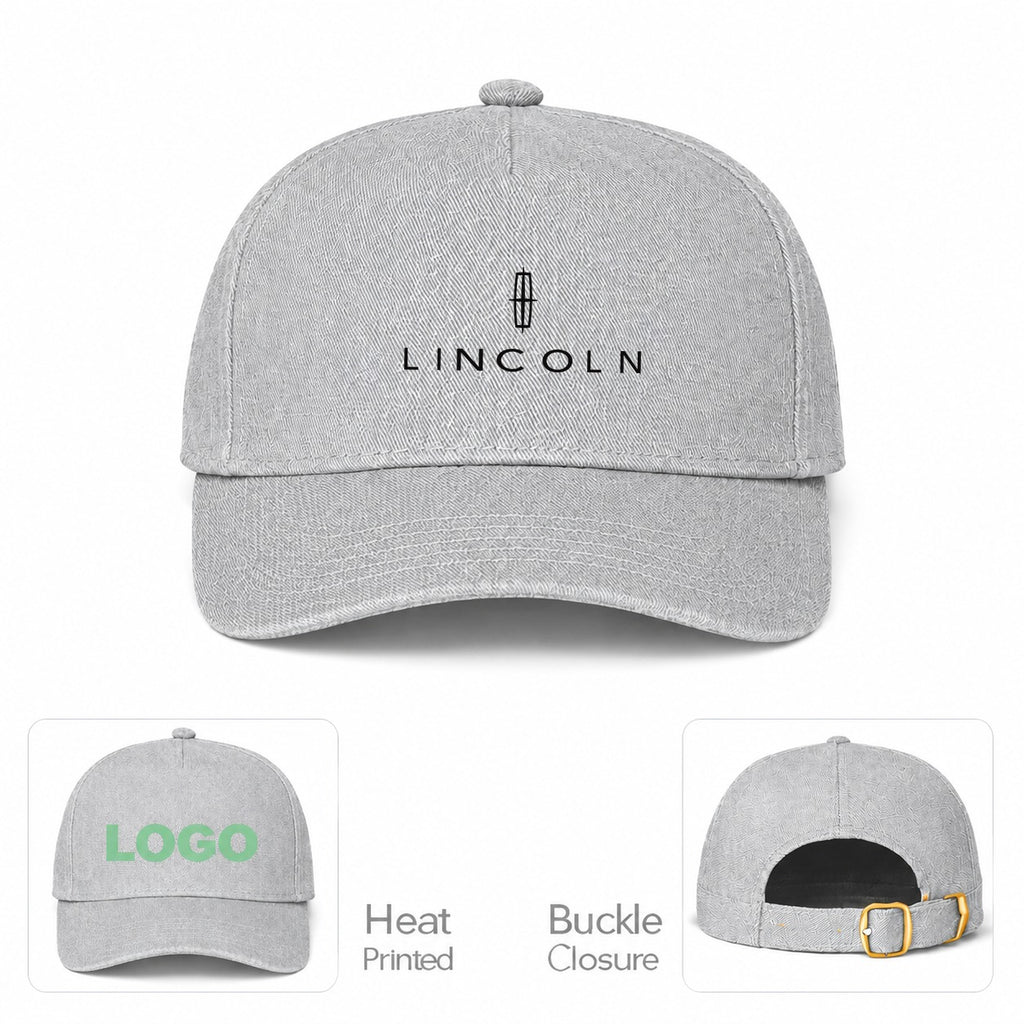 Lincoln Car Dad Baseball Cap Hat - Gray