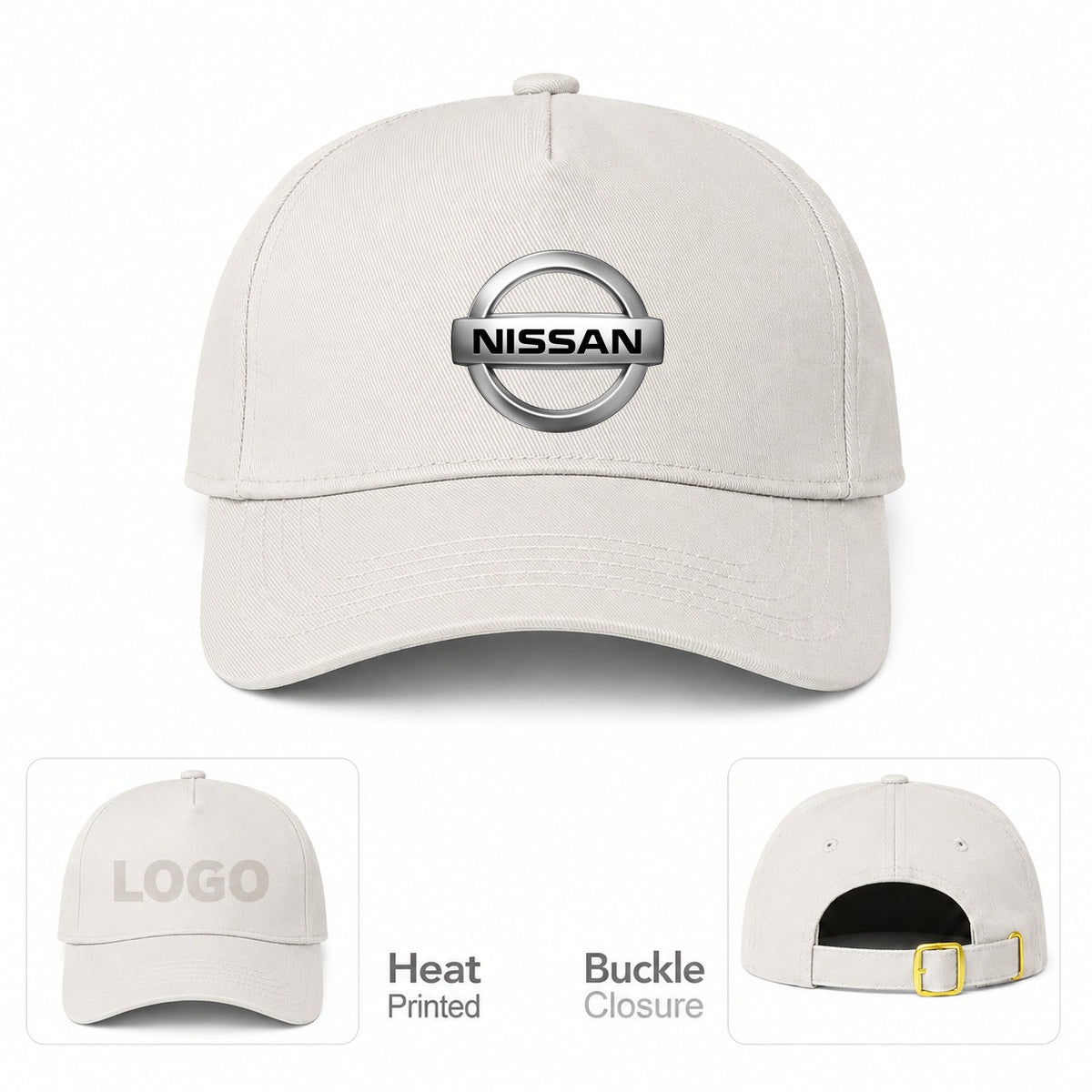 Nissan Motorsport Car Dad Baseball Cap Hat - Beige