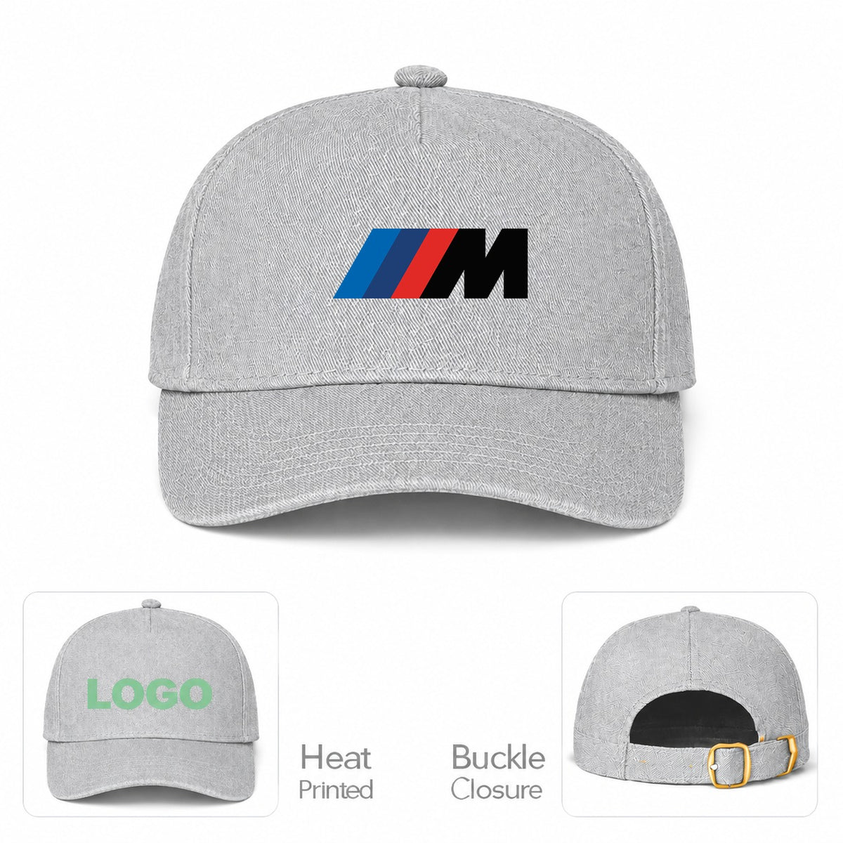 BMW M - Dad Baseball Cap Hat - Gray
