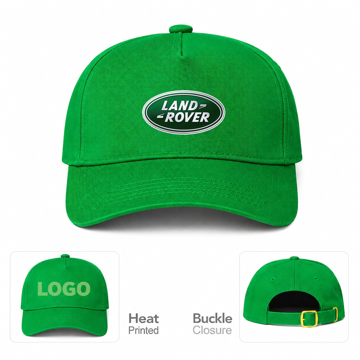 Land Rover Car Dad Baseball Cap Hat - Kelly Green