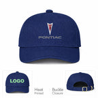Pontiac Car Dad Baseball Cap Hat - Navy