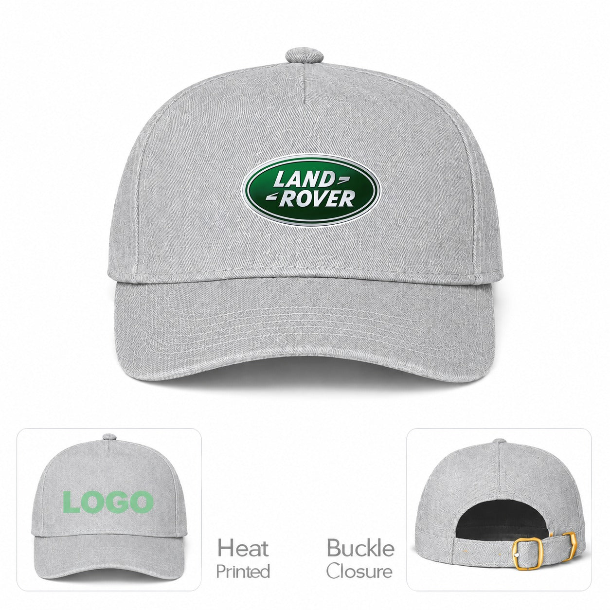 Land Rover Car Dad Baseball Cap Hat - Gray