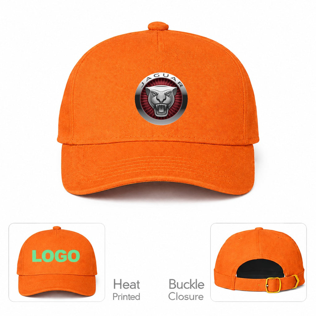 Jaguar Motorsport Car Dad Baseball Cap Hat - Orange