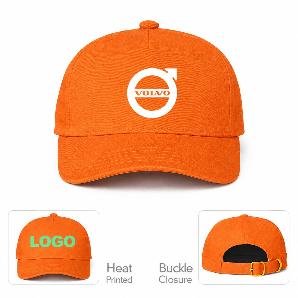 Volvo Car Dad Baseball Cap Hat - Orange