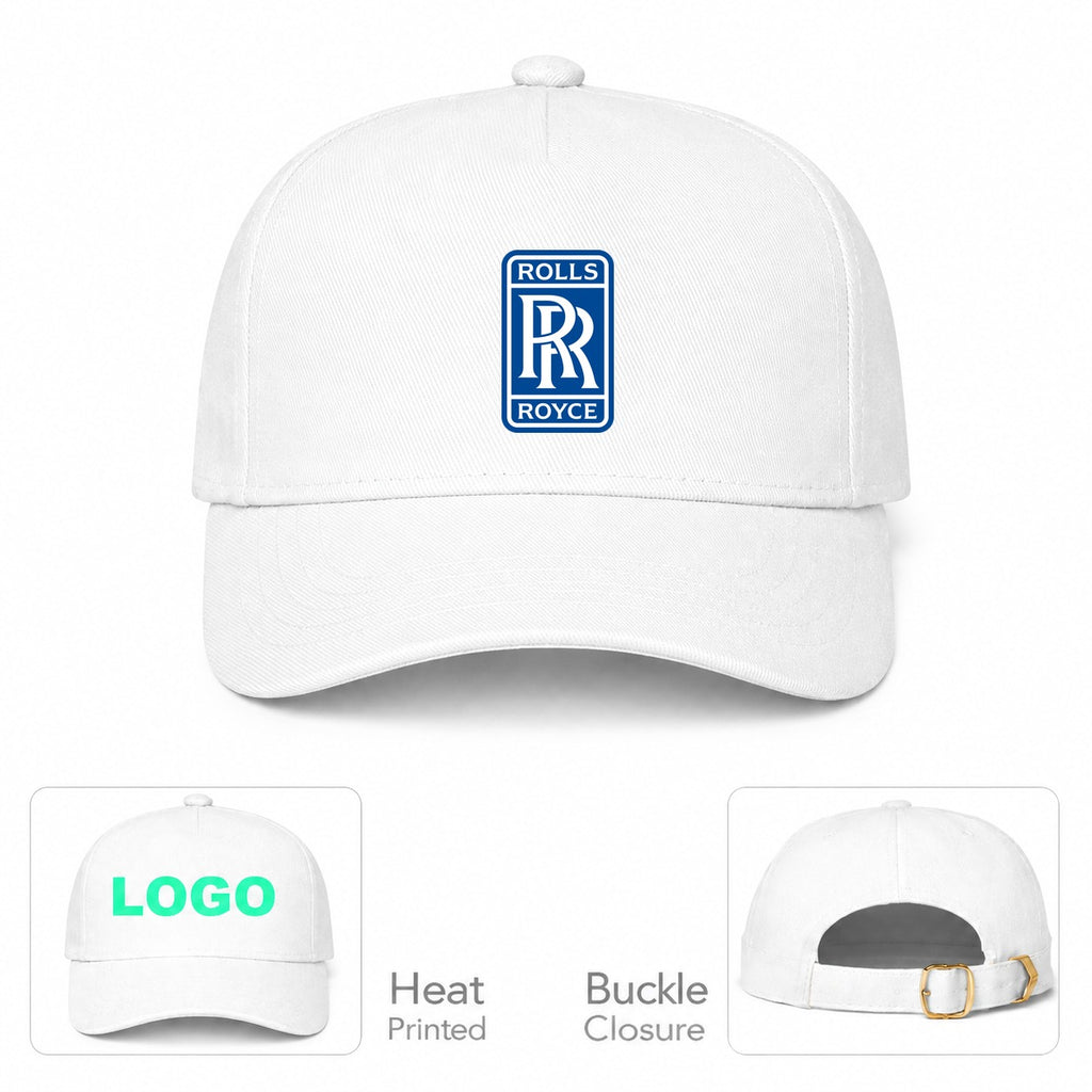 Rolls Royce Car Dad Baseball Cap Hat - White