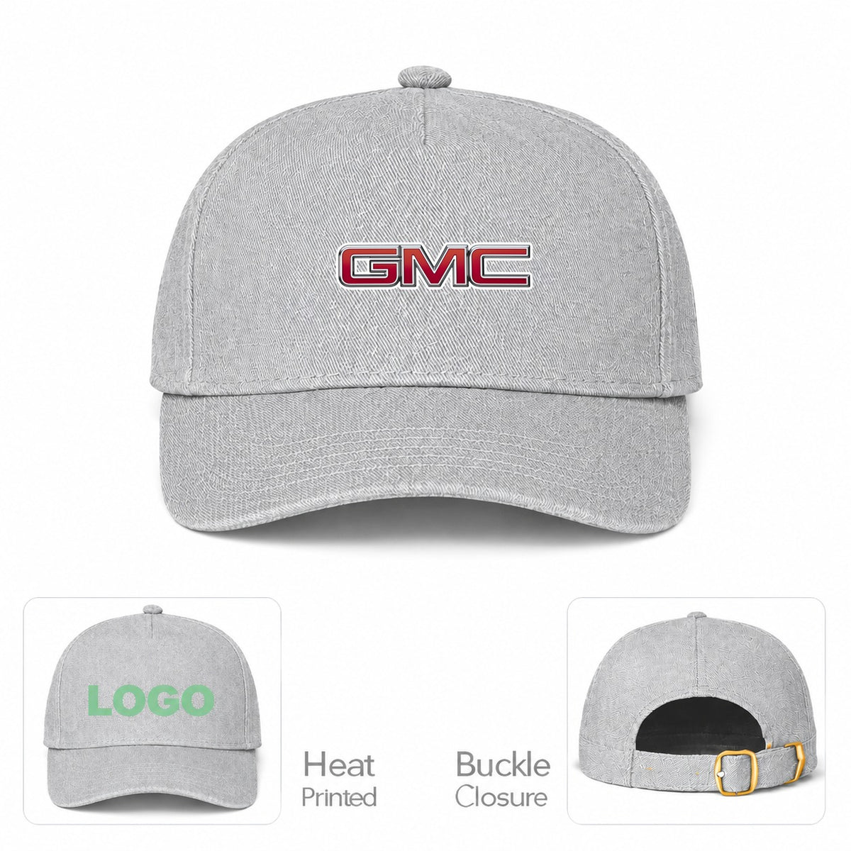 GMC Car Dad Baseball Cap Hat - Gray