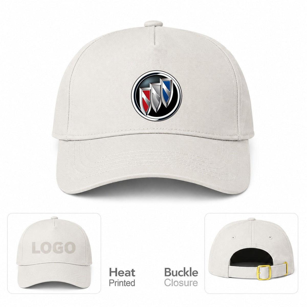 Buick Motorsports  Car Dad Baseball Cap Hat - Beige