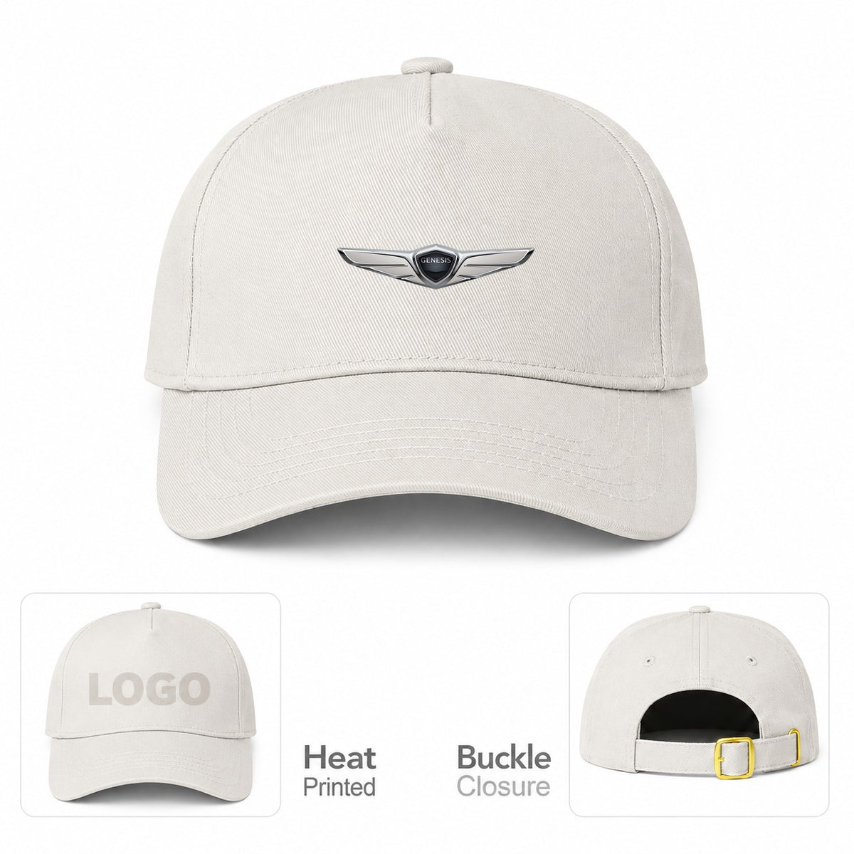 Genesis Car Dad Baseball Cap Hat - Beige
