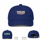 Cadillac Car Dad Baseball Cap Hat - Navy