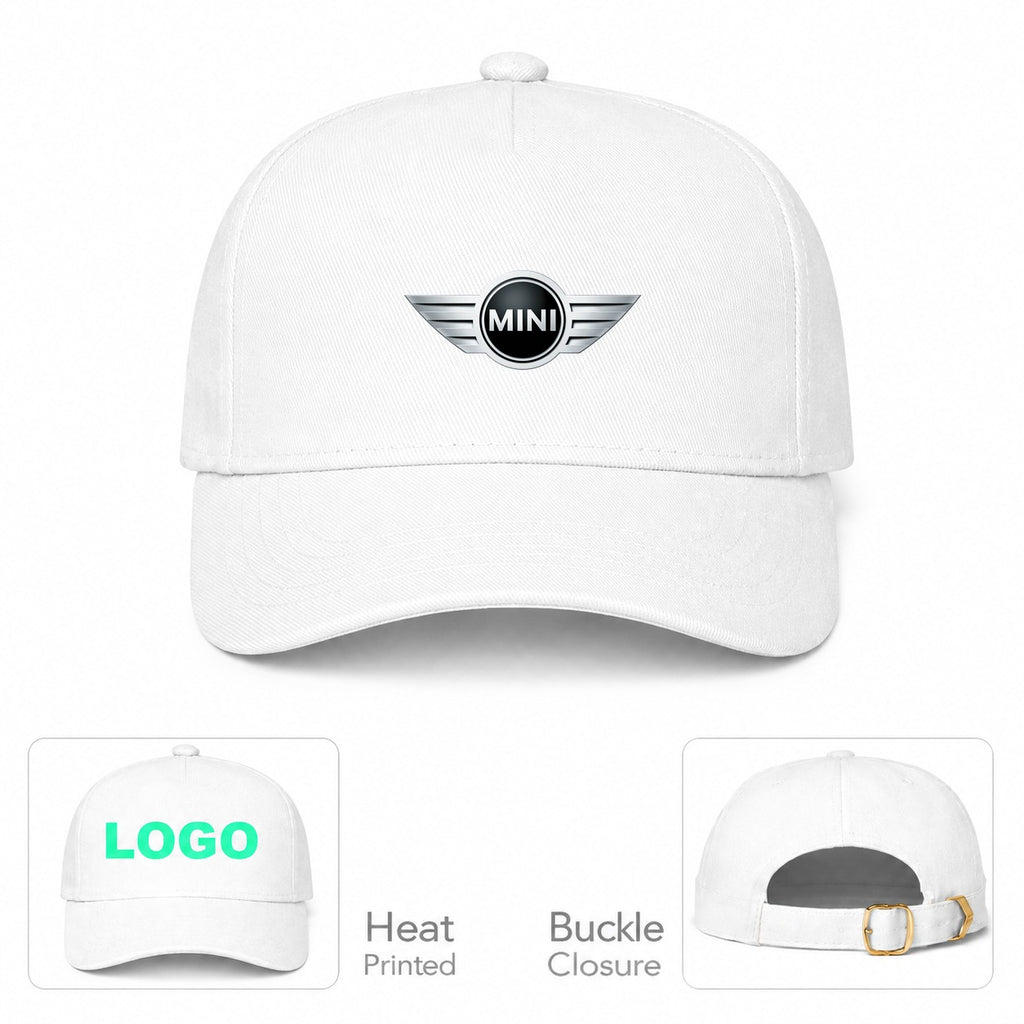 Mini Cooper Car Dad Baseball Cap Hat - White